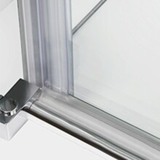 Душевая дверь WasserKraft Salm 27I стекло прозрачное 90х200 см профиль хром 6 мм поворотная (27I04)