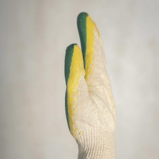 Перчатки х/б с двойным латексным обливом XL