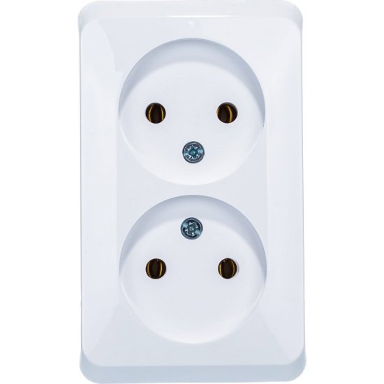 Двухместная розетка Systeme Electric Этюд