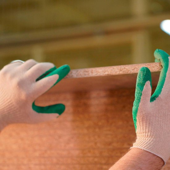 Перчатки х/б с латексным обливом XL