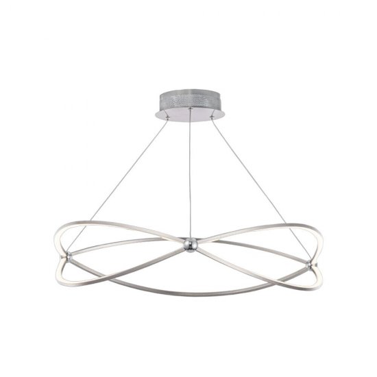 Светильник светодиодный подвесной Maytoni Weave 3000К 10 кв.м никель IP20 (MOD062PL-L56CH3K)