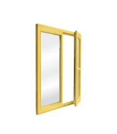 Окно деревянное Timber&style 1160х1000х45 мм 2 створки левая глухая правая поворотная