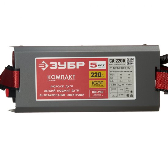 Сварочный аппарат инверторного типа Зубр СА-220 К ММА