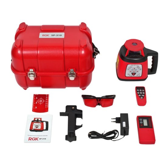 Нивелир ротационный RGK SP-310 (4610011870446) с приемником