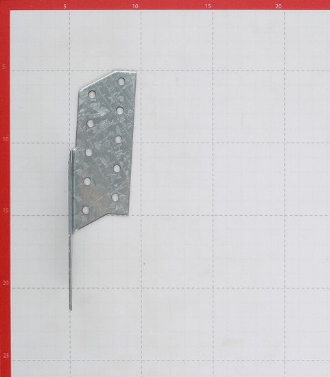 Держатель балки левый оцинкованный 170х40х40х2 мм