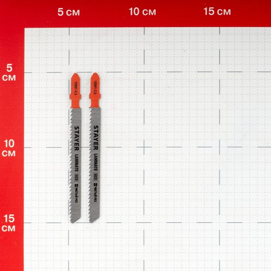 Пилки для лобзика Stayer T101BR (15991-2.5_z02) по ламинату L75 мм чистый рез (2 шт.)