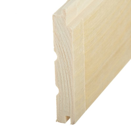 Вагонка осина Софтлайн сорт А 16х93х2700 мм S раб.= 2,35 кв.м сращенная