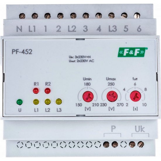 Автоматический переключатель фаз Евроавтоматика F&F PF-452