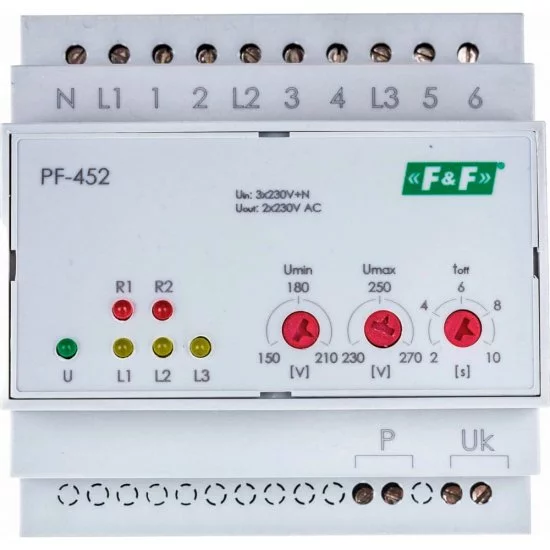 Автоматический переключатель фаз Евроавтоматика F&F PF-452