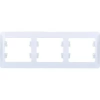 Горизонтальная трехместная рамка Systeme Electric GLOSSA