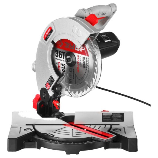 Пила торцовочная электрическая Зубр ЗПТ-210-1400 Л 1300 Вт 210 мм