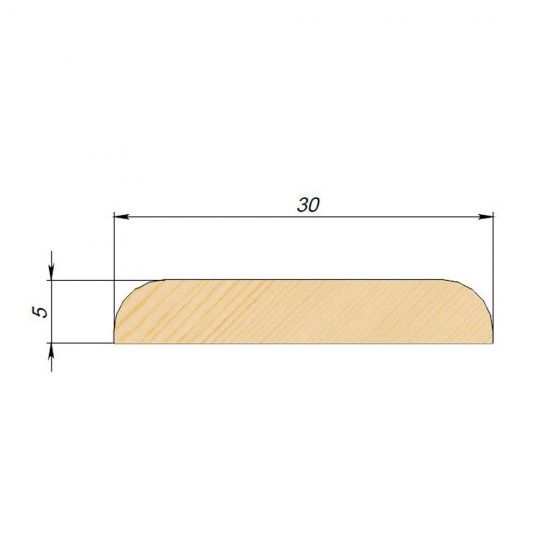 Раскладка 30х5х2500 мм сорт Экстра сращенная