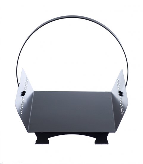 Дровница 111-R9005 черная стальная