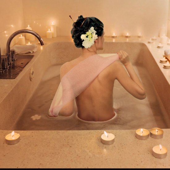 Мочалка Банные штучки Японская нейлон (40370)