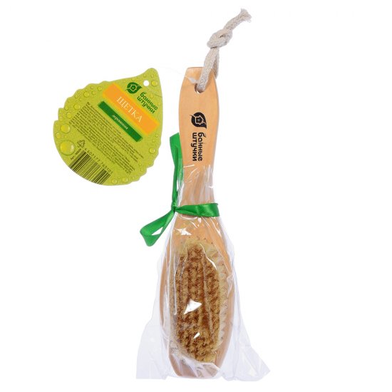 Щетка Банные штучки деревянная двухсторонняя (40029)