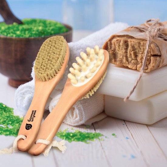 Щетка Банные штучки деревянная двухсторонняя (40029)