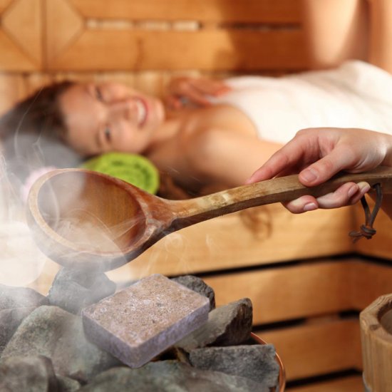 Соляной брикет для бани и сауны Банные штучки Мята (32402)