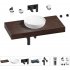 Комплект мебели для ванной комнаты с раковиной Wellsee Genuine Tree