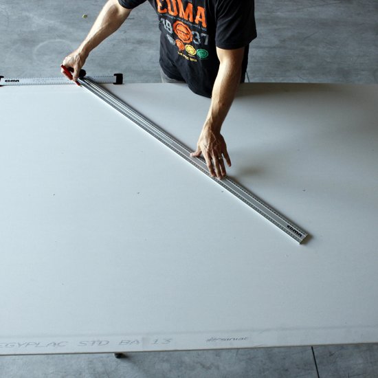 Угольник для разметки гипсокартона 1270 мм Edma