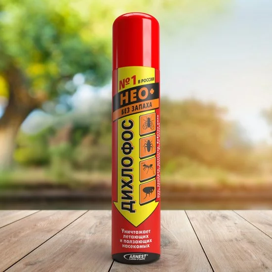 Средство для защиты от насекомых аэрозоль без запаха Дихлофос Нео+ 190 мл