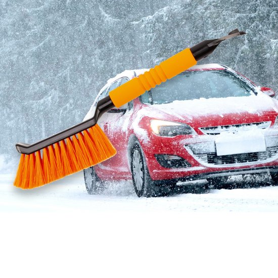Щетка-скребок автомобильная для снега и льда 480 мм Amigo