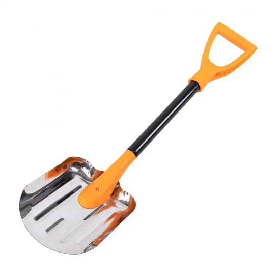 Лопата снеговая Павловская Заря нержавеющая сталь с металлическим черенком 855х210 мм (84029758)