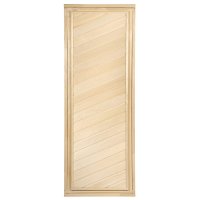 Глухая диагональная дверь Банные штучки 3684