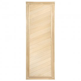 Глухая диагональная дверь Банные штучки 3684