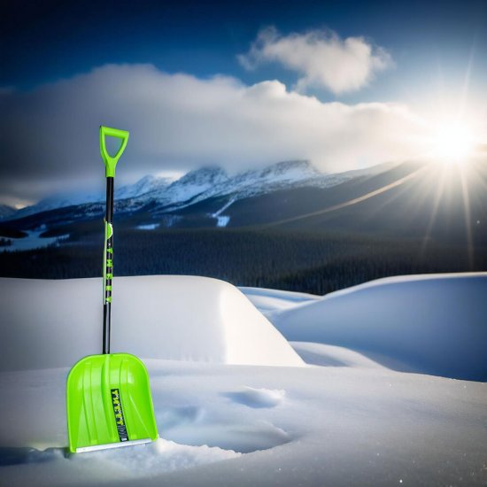 Лопата снеговая Инструм-Агро Тибет полипропилен с алюминиевым черенком 1440х410 мм (100183)