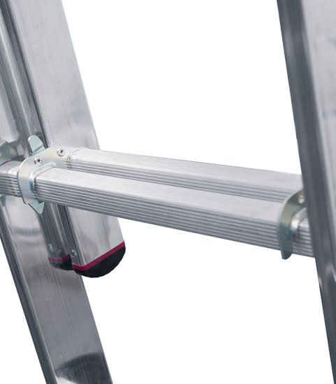 Лестница алюминиевая трансформер трехсекционная 9 ступеней Krause универсальная