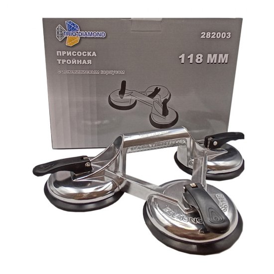Присоска для работы с плиткой и стеклом Trio-Diamond тройная