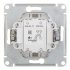 Переключатель Systeme Electric Glossa одноклавишный встраиваемый алюминий (GSL000371)