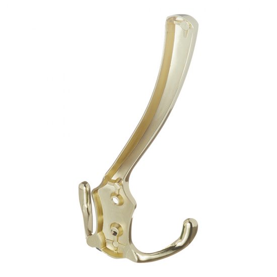 Крючок-вешалка трехрожковый золото (129912)