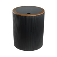 Ведро для мусора Fixsen Black Boom FX-411-6 с крышкой 5 л пластик черное