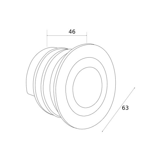 Подсветка для лестниц встраиваемая светодиодная черная 3 Вт 4000К IP65 Elektrostandard Step 4 (a049752)