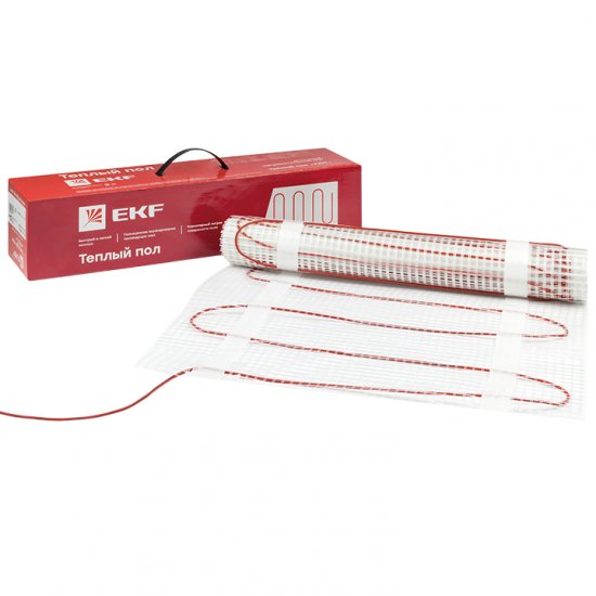 Теплый пол нагревательный мат EKF Уют PROxima 8 кв.м 150 (1200) Вт
