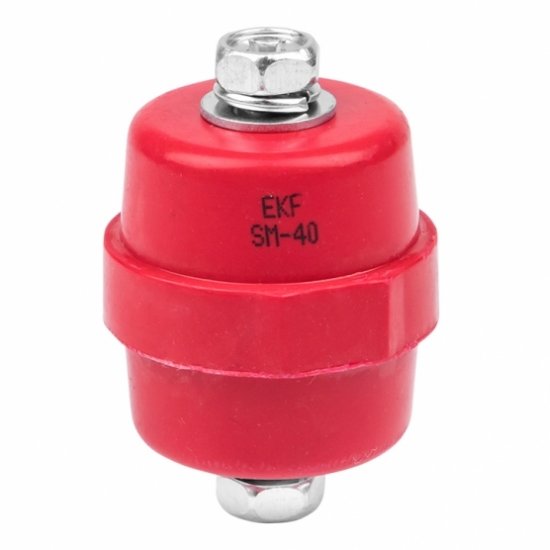 Изолятор EKF PROxima SM-40 IP30 475 А с болтом и шайбой пластиковый красный (10 шт.) (plc-sm-40)