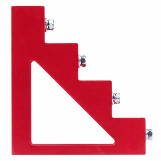 Изолятор угловой EKF PROxima Лесенка IP30 600 А с болтом и шайбой пластиковый красный (2 шт.) (plc-sl-600)