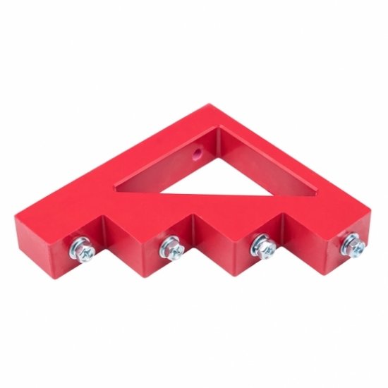 Изолятор угловой EKF PROxima Лесенка IP30 600 А с болтом и шайбой пластиковый красный (2 шт.) (plc-sl-600)