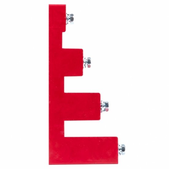 Изолятор угловой EKF PROxima Лесенка IP30 700 А с болтом и шайбой пластиковый красный (2 шт.) (plc-sl-700)