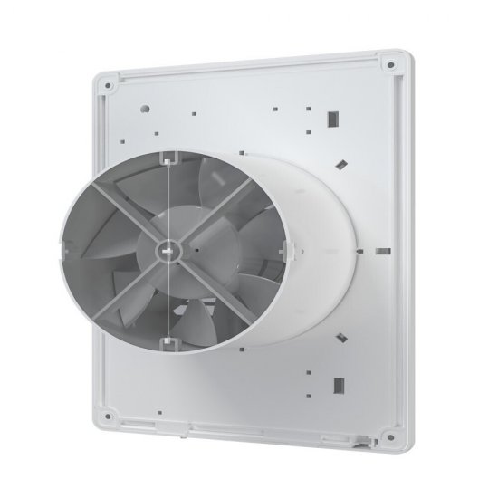 Вентилятор осевой Era Standard с обратным клапаном с таймером 250х180 мм d125 мм белый