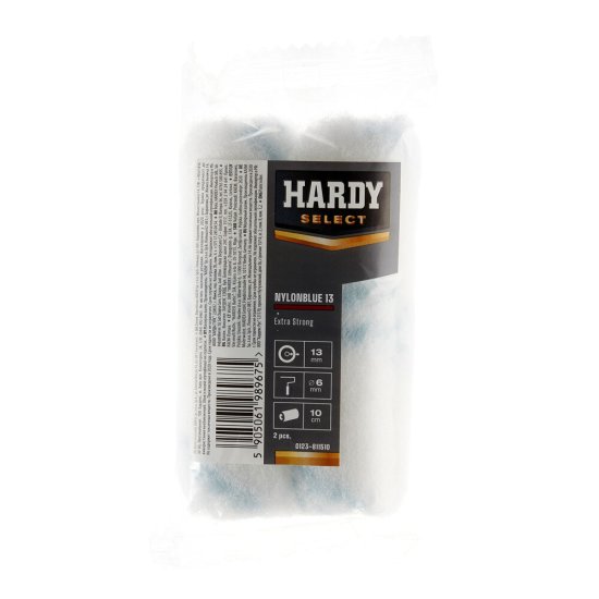 Валик полиамид 100 мм d15 мм ворс 13 мм для водной и алкидной основы без ручки Hardy Select Nylonblue