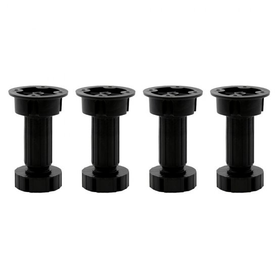 Опора регулируемая пластиковая черная 100 мм (4 шт.) (4FL10B)