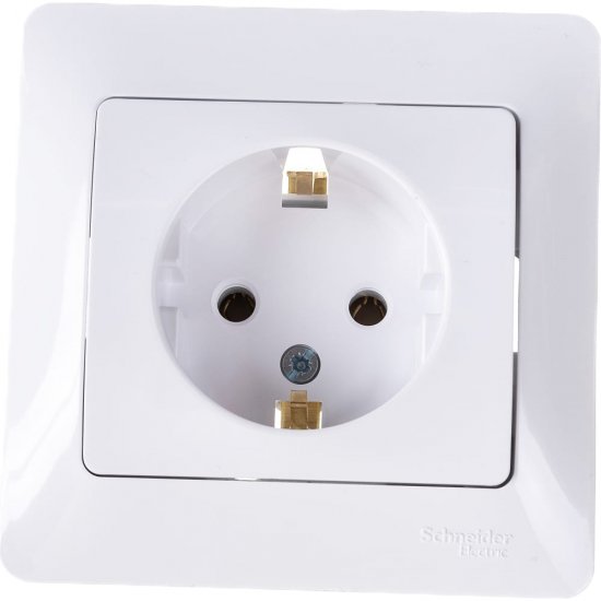 Одноместная розетка Systeme Electric Glossa