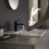 Смеситель для раковины Hansgrohe Vernis Blend черный однорычажный с донным клапаном (71551670)