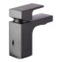 Смеситель для раковины Hansgrohe Vernis Shape черный однорычажный с донным клапаном (71560670)