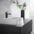 Смеситель для раковины Hansgrohe Vernis Shape черный однорычажный с донным клапаном (71561670)