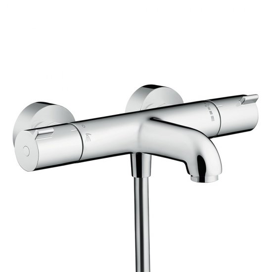 Смеситель для ванны термостатический Hansgrohe Ecostat хром с коротким изливом без лейки