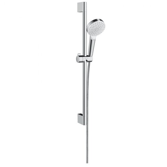 Душевой комплект Hansgrohe Crometta с лейкой со стойкой хром/белый (26533400)