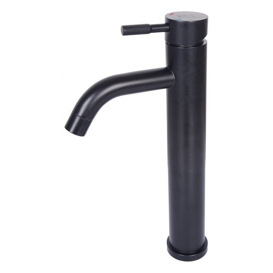 Смеситель для раковины высокий ARGOtech Solid черный однорычажный (35-14 SOLID black)